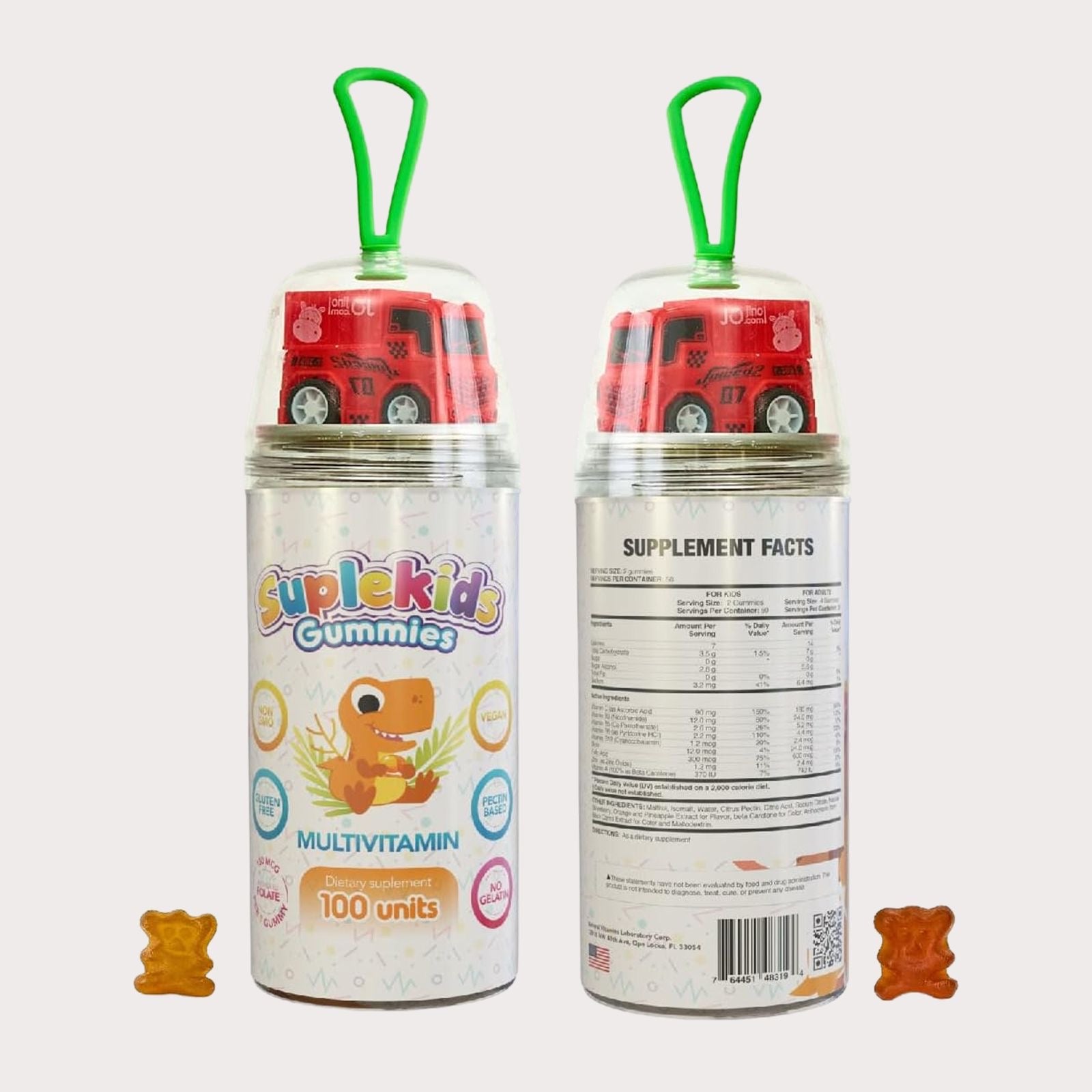 Image of Ziva Suplegummies + Car Toy (100 Gummies)