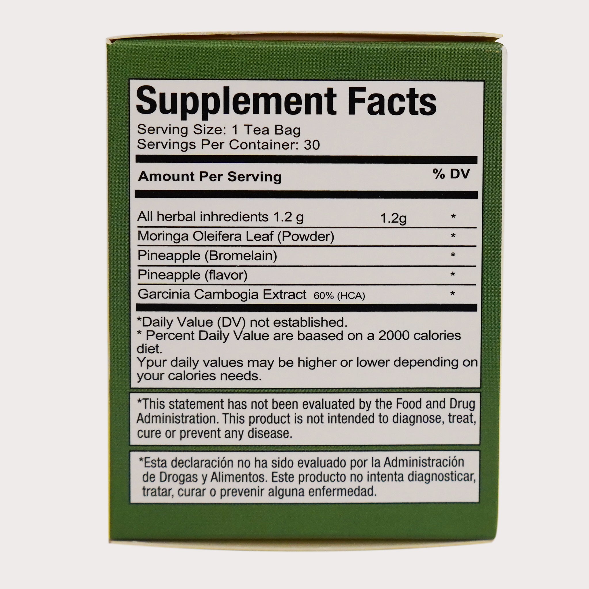 Image of Moringa Tea with Pineapple & Garcinia Cambogia