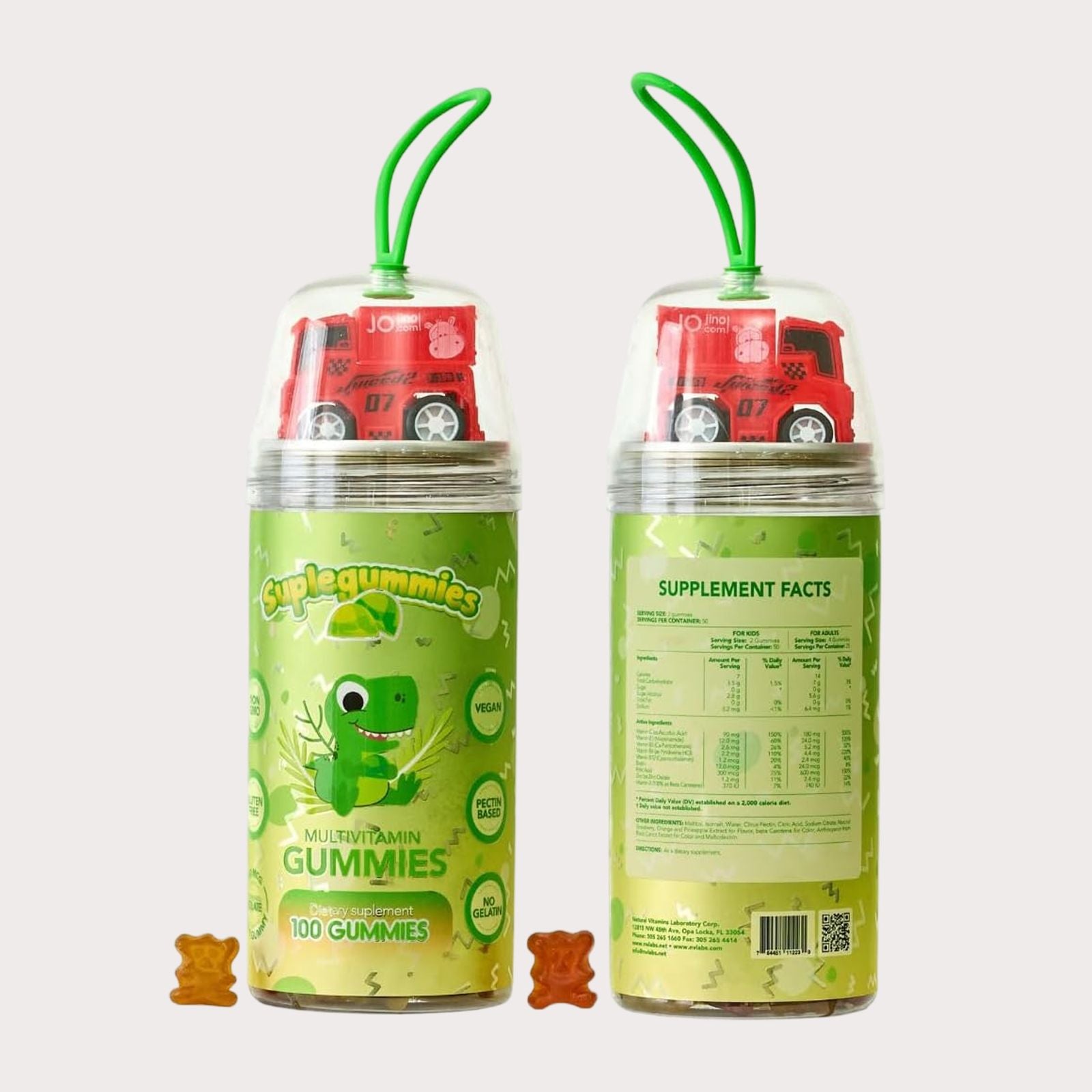 Image of Ziva Suplegummies + Car Toy (100 Gummies)