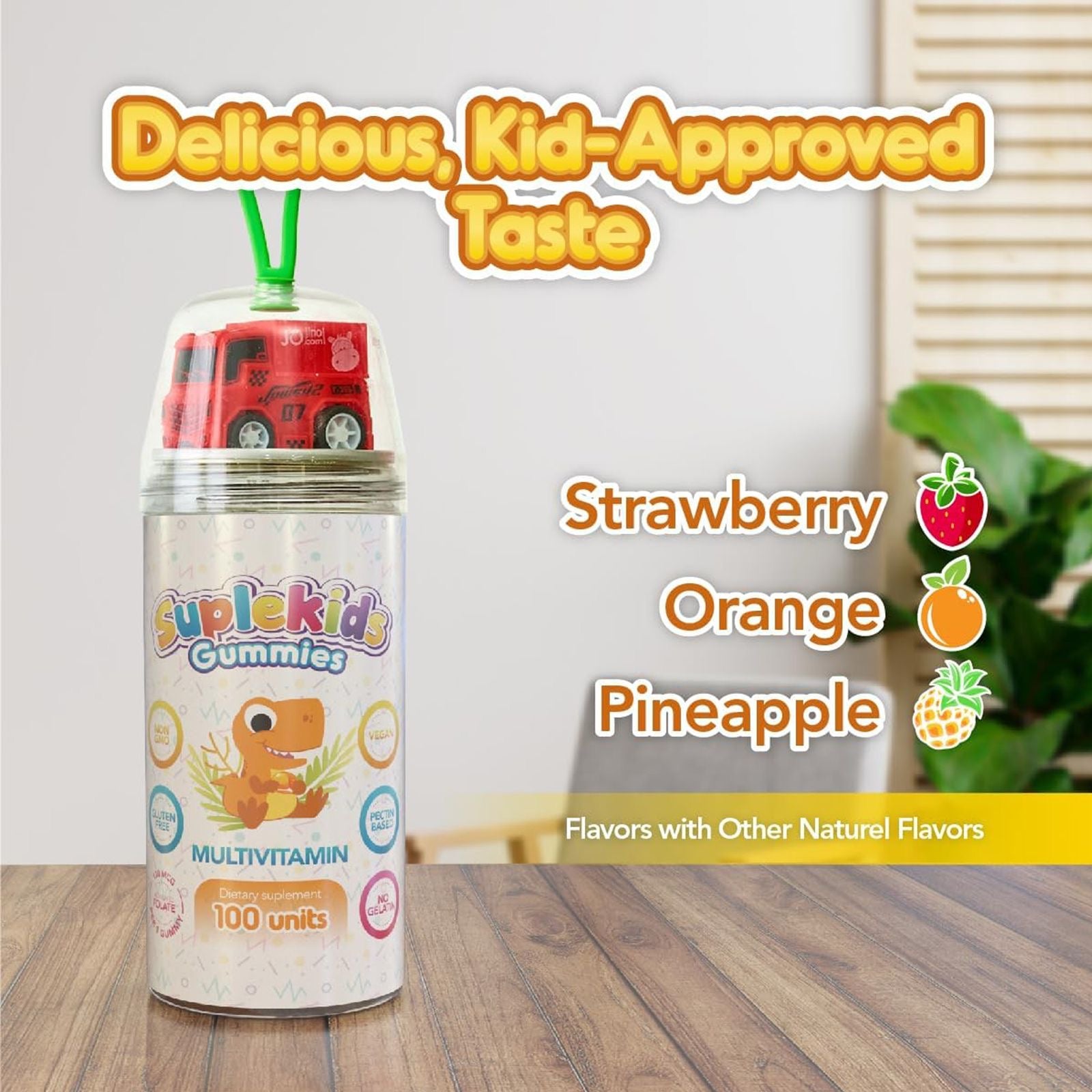 Image of Ziva Suplegummies + Car Toy (100 Gummies)