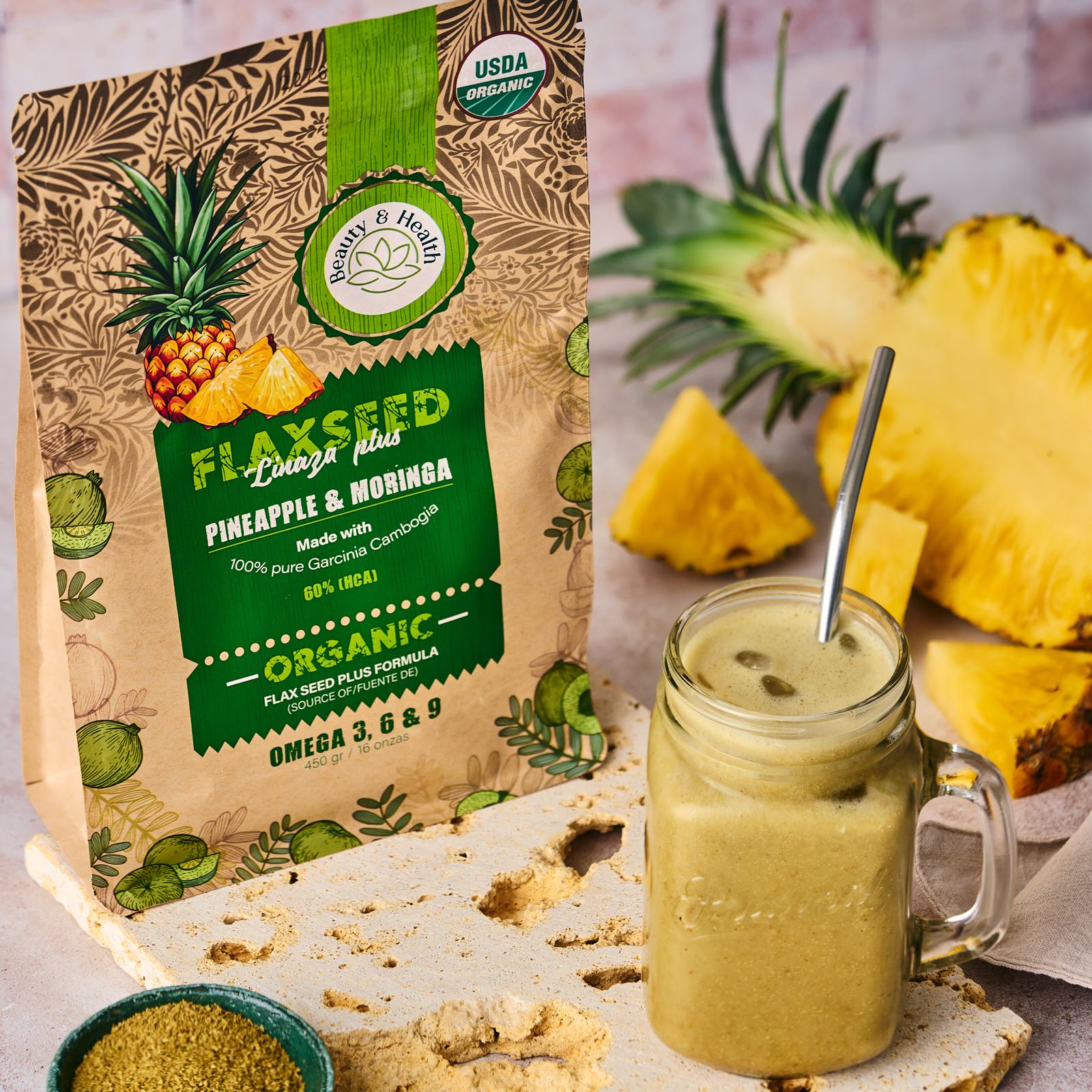 Image of Flaxseed Linaza Plus with Pineapple & Moringa