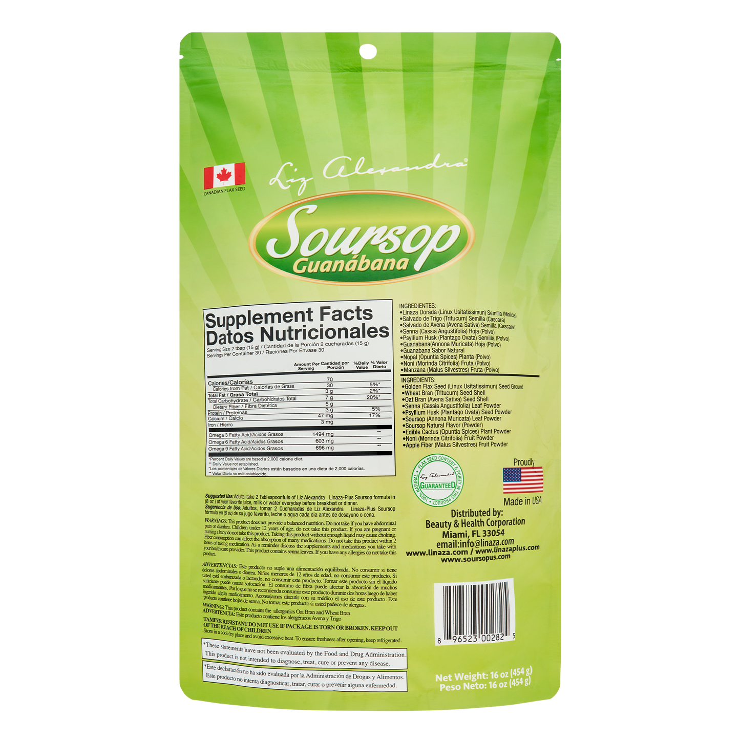 Soursop Guanábana with Flaxseed Plus Formula