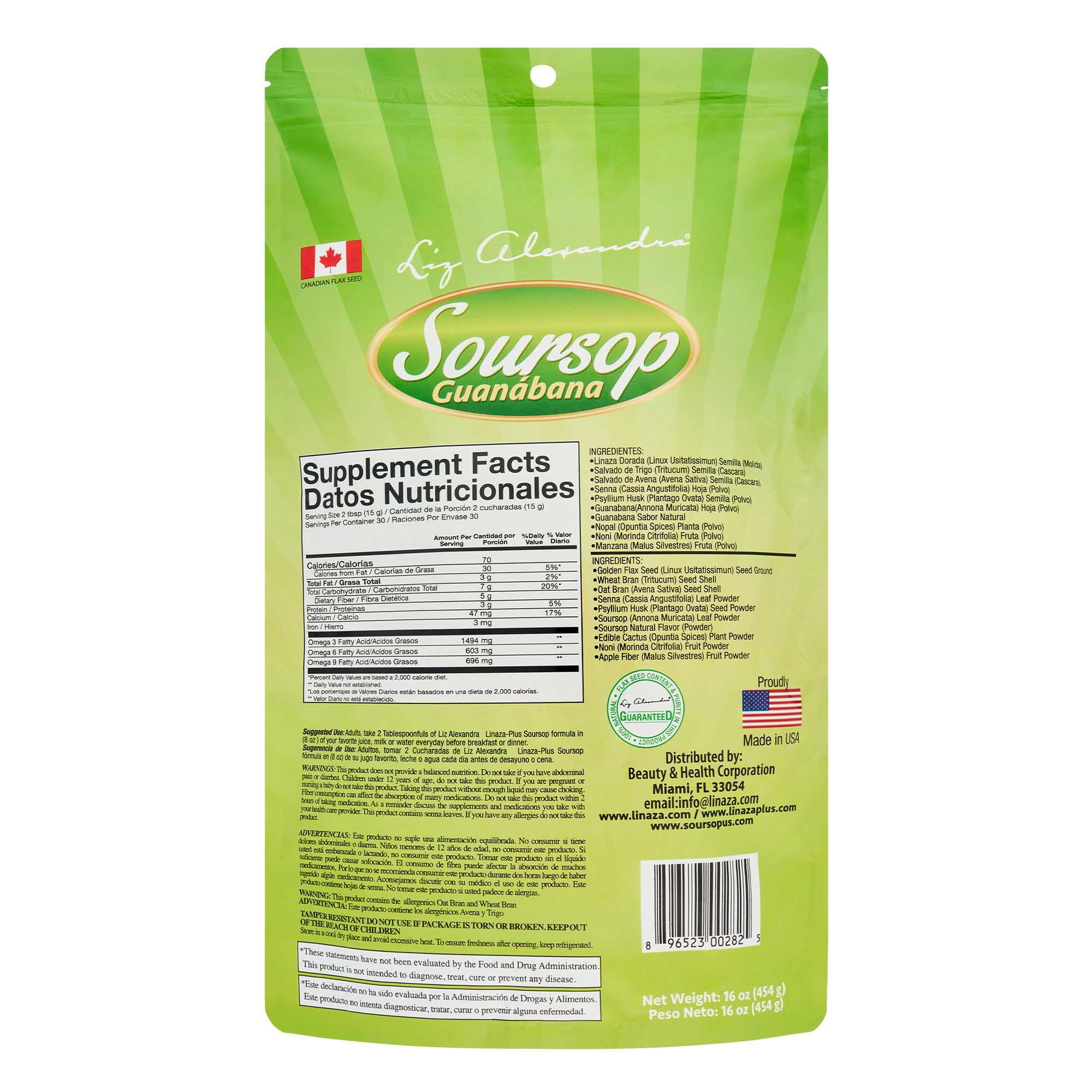 Soursop Guanábana with Flaxseed Plus Formula