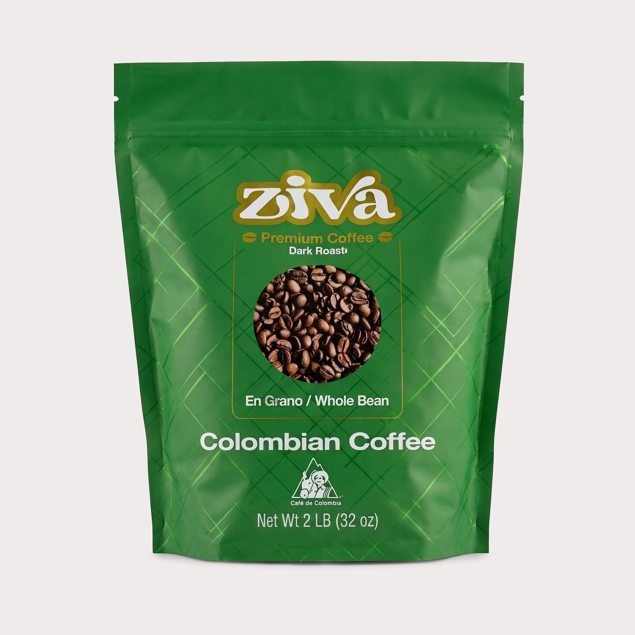 Image of Ziva coffe bag whole bean 2lbs / caja por 4 unidades