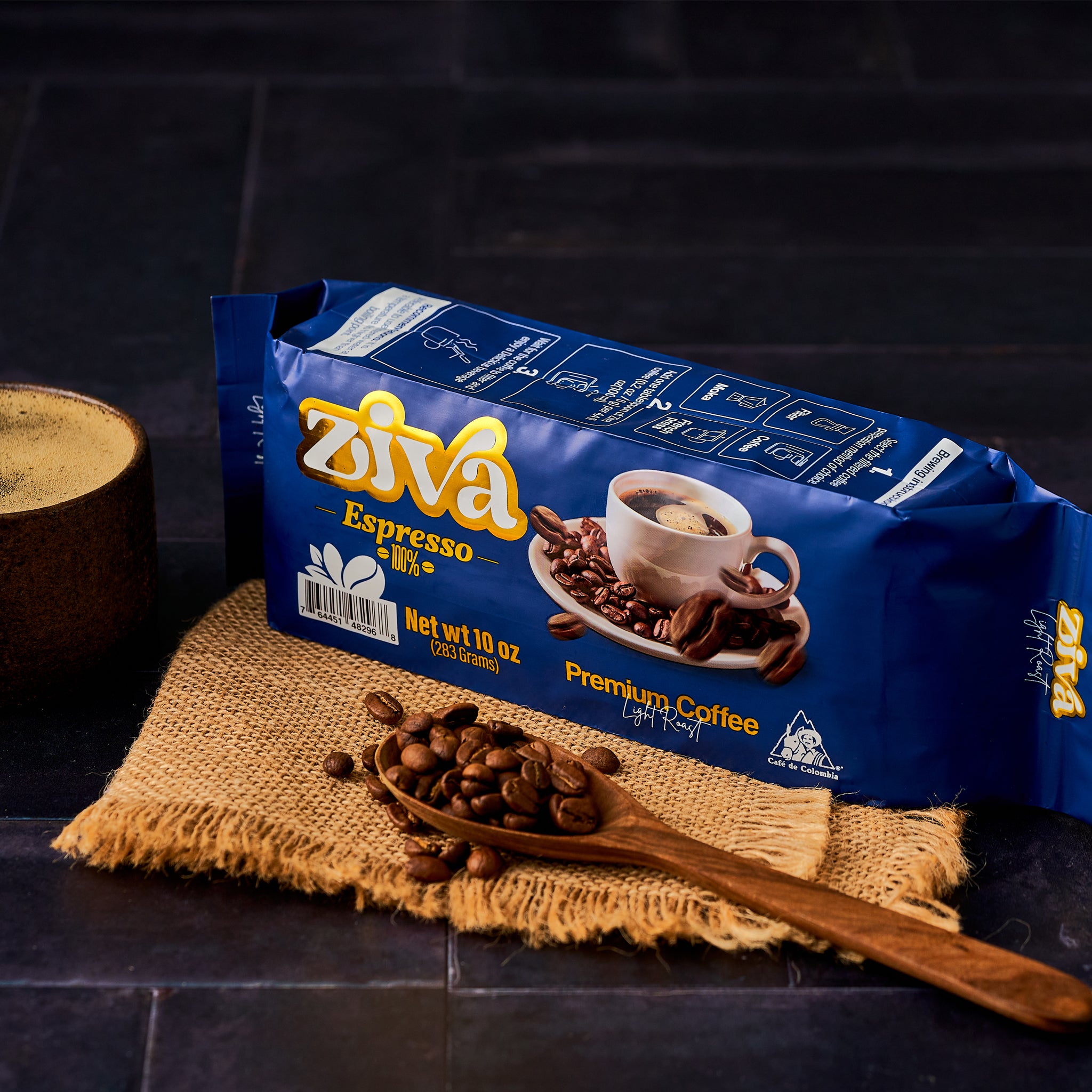 Image of Ziva Espresso Premium Coffee (Light Roasted)
