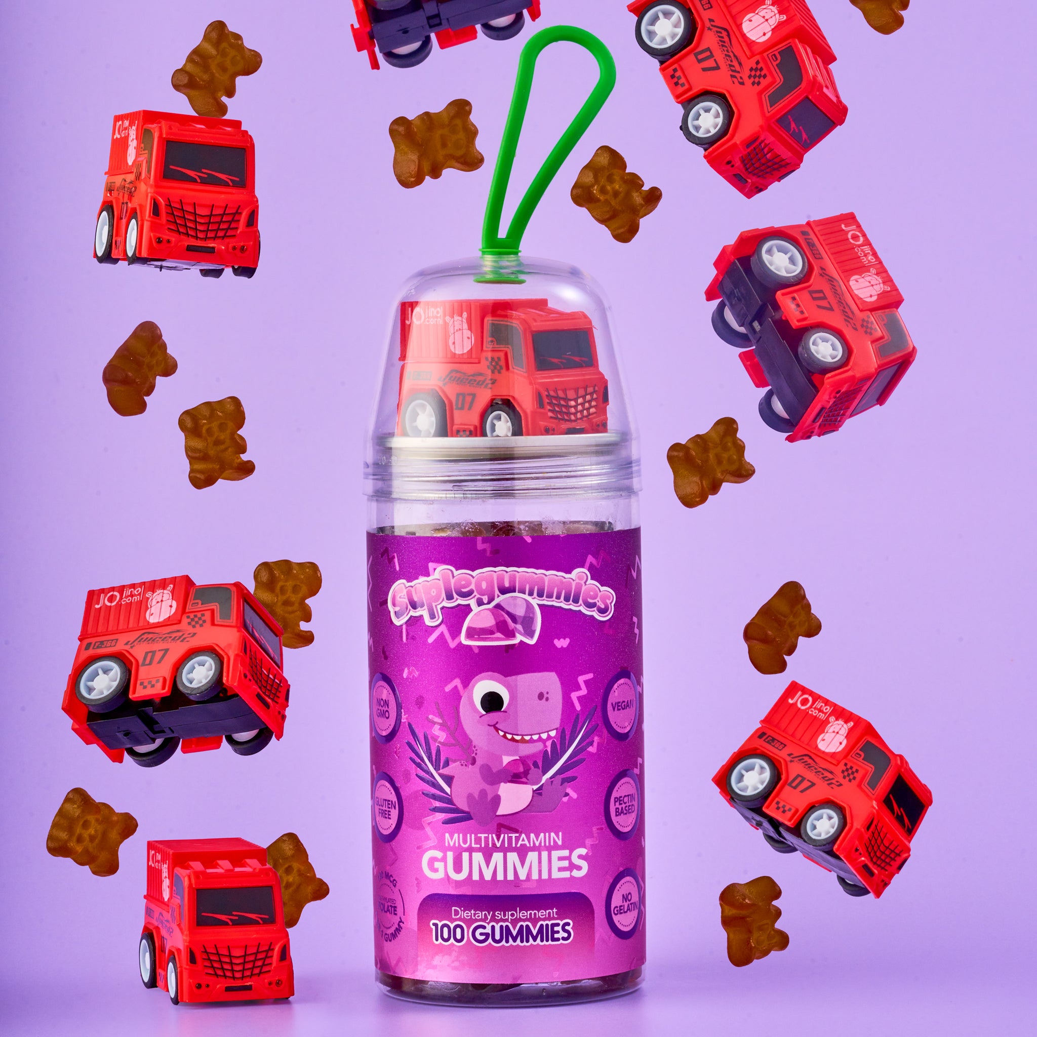 Image of Ziva Suplegummies + Car Toy (100 Gummies)