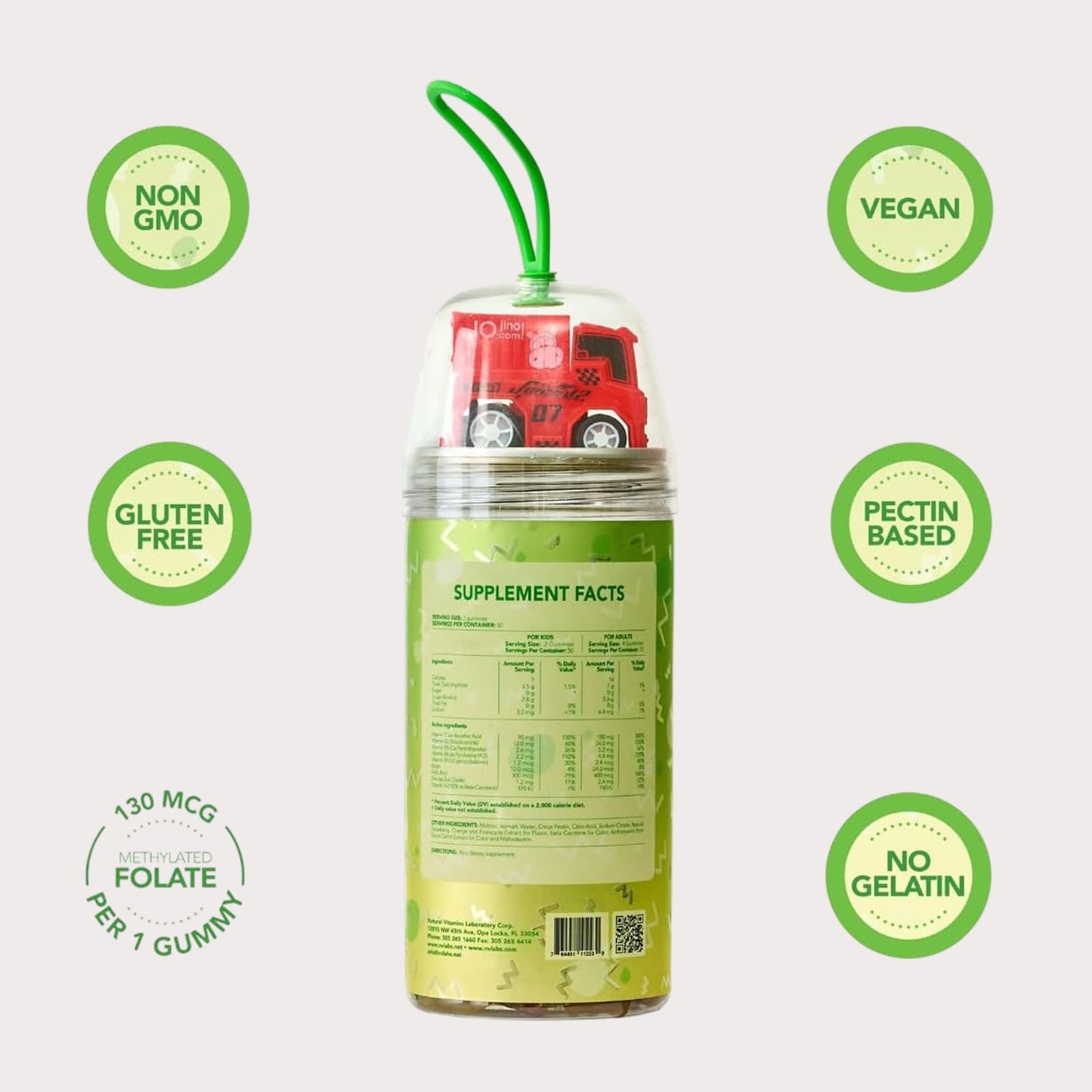 Image of Ziva Suplegummies + Car Toy (100 Gummies)